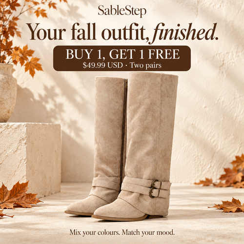 SableStep Foldover Boots