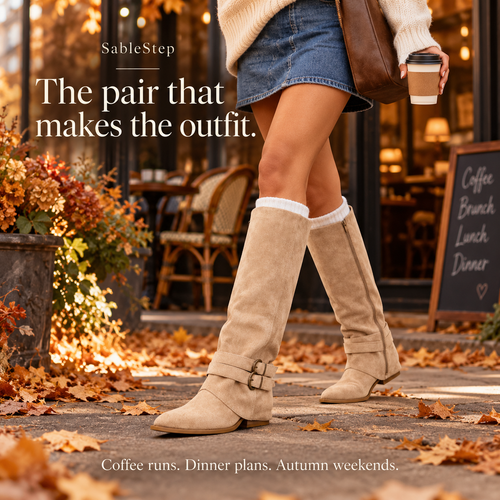 SableStep Foldover Boots