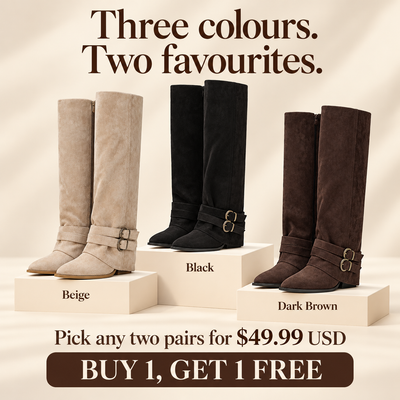 SableStep Foldover Boots
