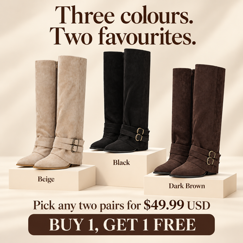 SableStep Foldover Boots