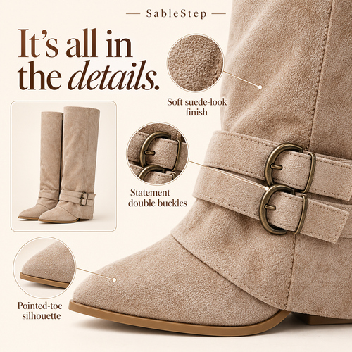 SableStep Foldover Boots
